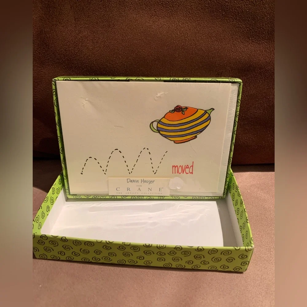 NEW! Set of two Boxed Moved Announcement Cards - Total of 30 cards.